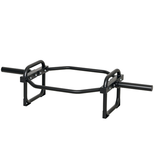 Soozier Trap Bar, Olympic Deadlifting Bar, 2" Hex Barbell Bar for Deadlifts and Shrugs, 660 lbs Capacity, Black