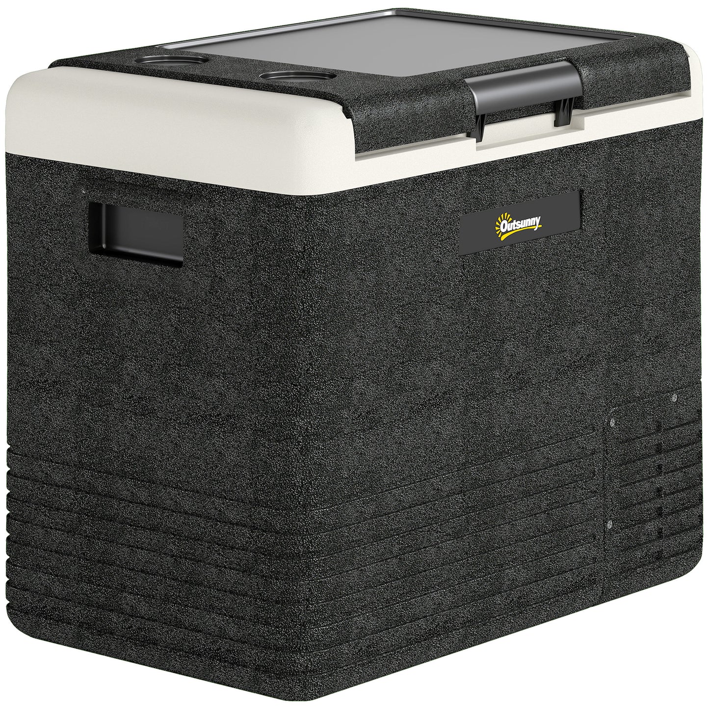12 Volt Car Refrigerator, 53QT Car Fridge Electric Cooler, 12/24V DC and 100-240V AC, -4-68 ℉, Portable Refrigerator