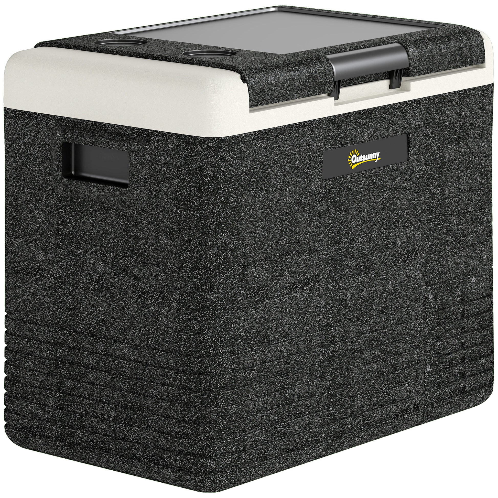 12 Volt Car Refrigerator, 53QT Car Fridge Electric Cooler, 12/24V DC and 100-240V AC, -4-68 ℉, Portable Refrigerator
