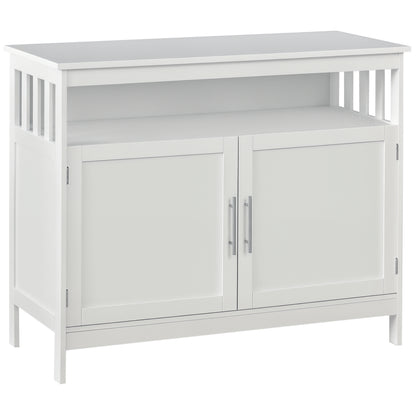 Wooden Console Table with Open Shelf and 2 layers Cabinet  Kitchen Furniture