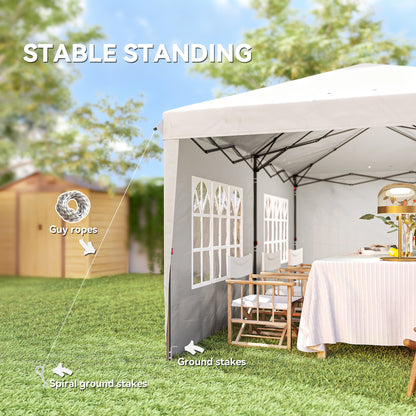 10' x 20' Outdoor Pop Up Canopy Tent Party Tent Instant Shelter W/ Carrying Bag, White