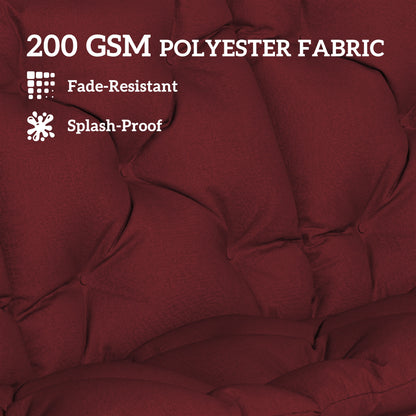 Bench Cushion Water-Repellent Outdoor Furniture Pad Seater Swing Chair 59.1" x 39.4" Wine Red