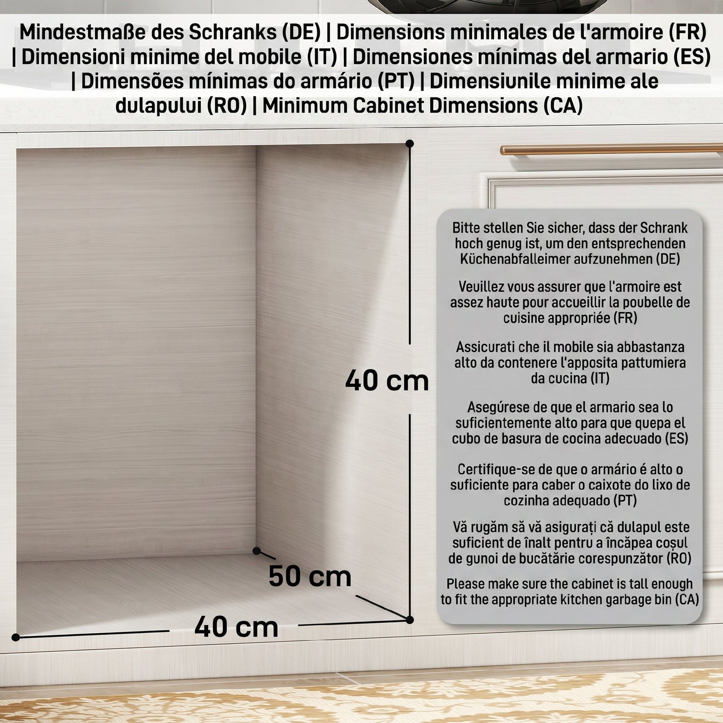 Pull Out Bin, Under Sink Garbage Can with 2 Removable Compartments (4 gallon Each) for Kitchen Waste, Light Grey