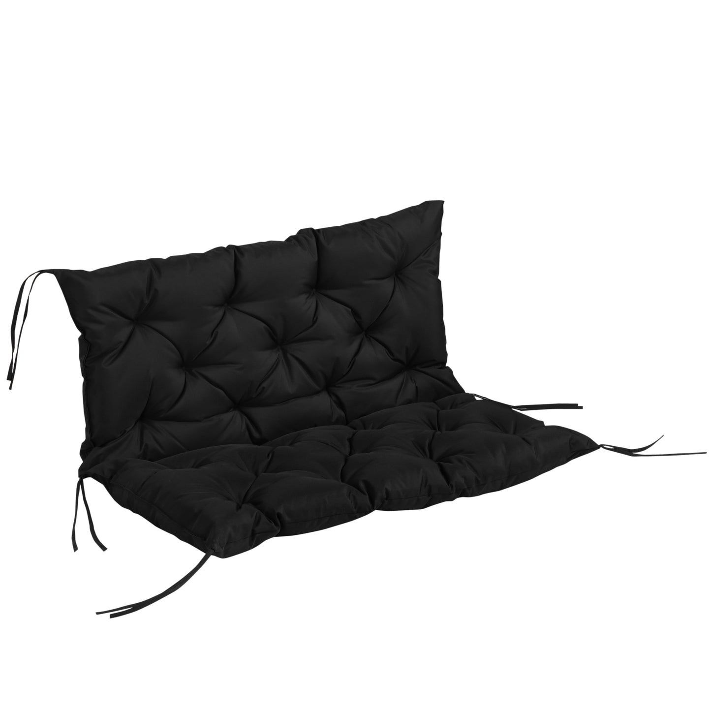 Porch Swing Cushion Garden Bench Cushion with Backrest, Non-Slip 2-seater Soft Pad, Swing Chair Mat Replacement for Indo