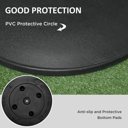 44 lb Cement Patio Umbrella Base, 19 in - Black - Image 5