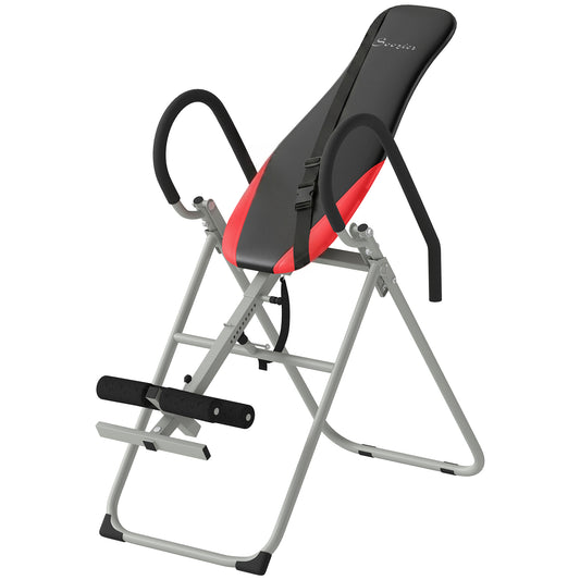 Soozier Inversion Table, Heavy Duty Folding Inversion Table with Adjustable Ankle Lock and Safety Belt for Pain Relief T