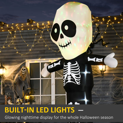 10ft Halloween Inflatable Skeleton Ghost Decoration, LED Lighted for Home Indoor Outdoor Garden Lawn Decoration Party Pr