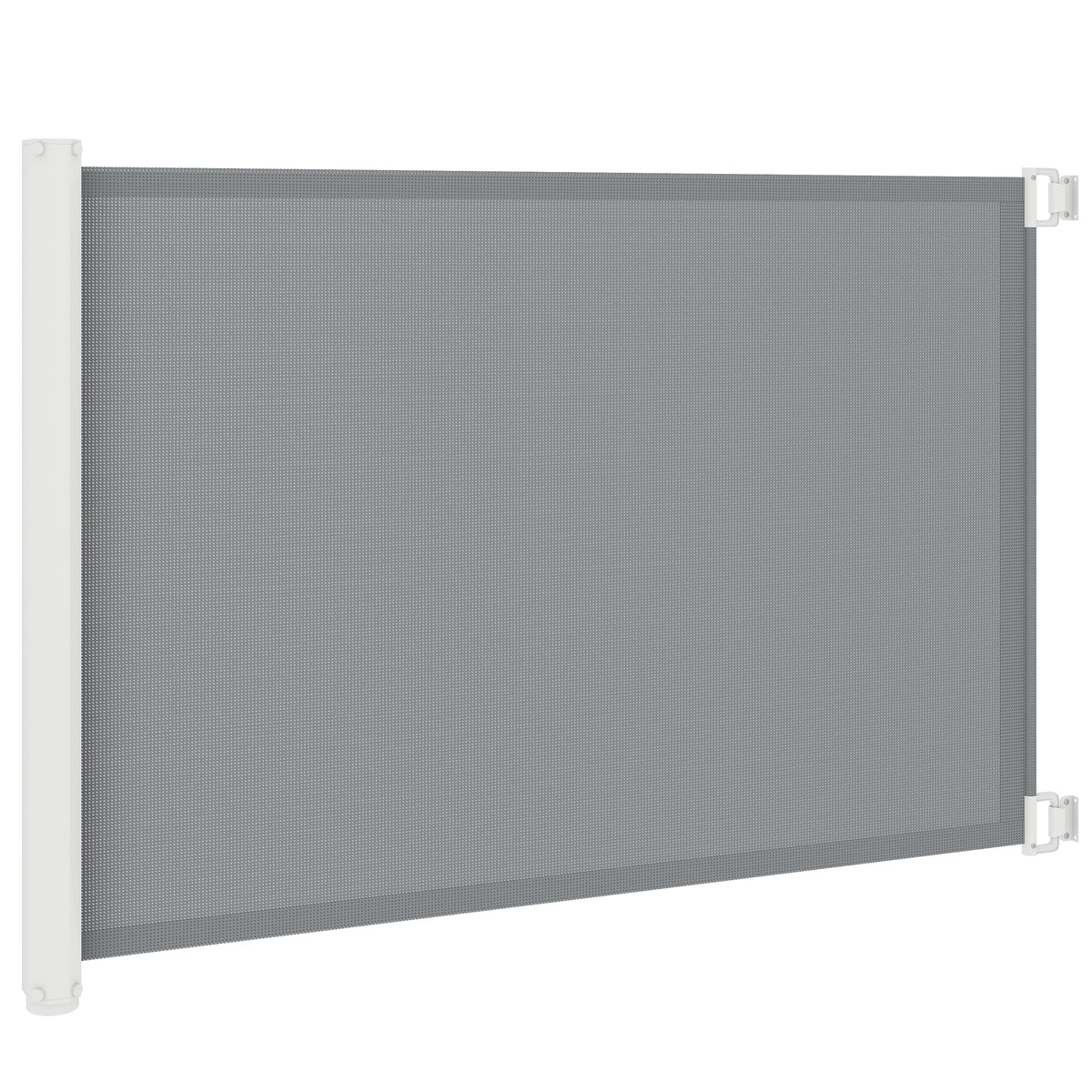 Retractable Pet Safety Barrier Gate, Flexible and Extensible for Stairways Doorways Hallways, Grey