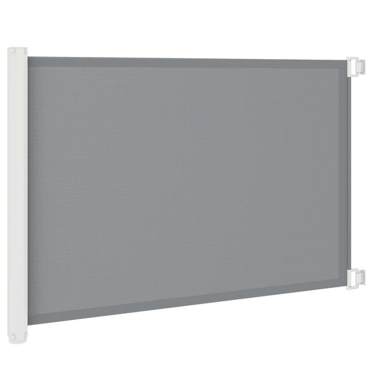 Retractable Pet Safety Barrier Gate, Flexible and Extensible for Stairways Doorways Hallways, Grey