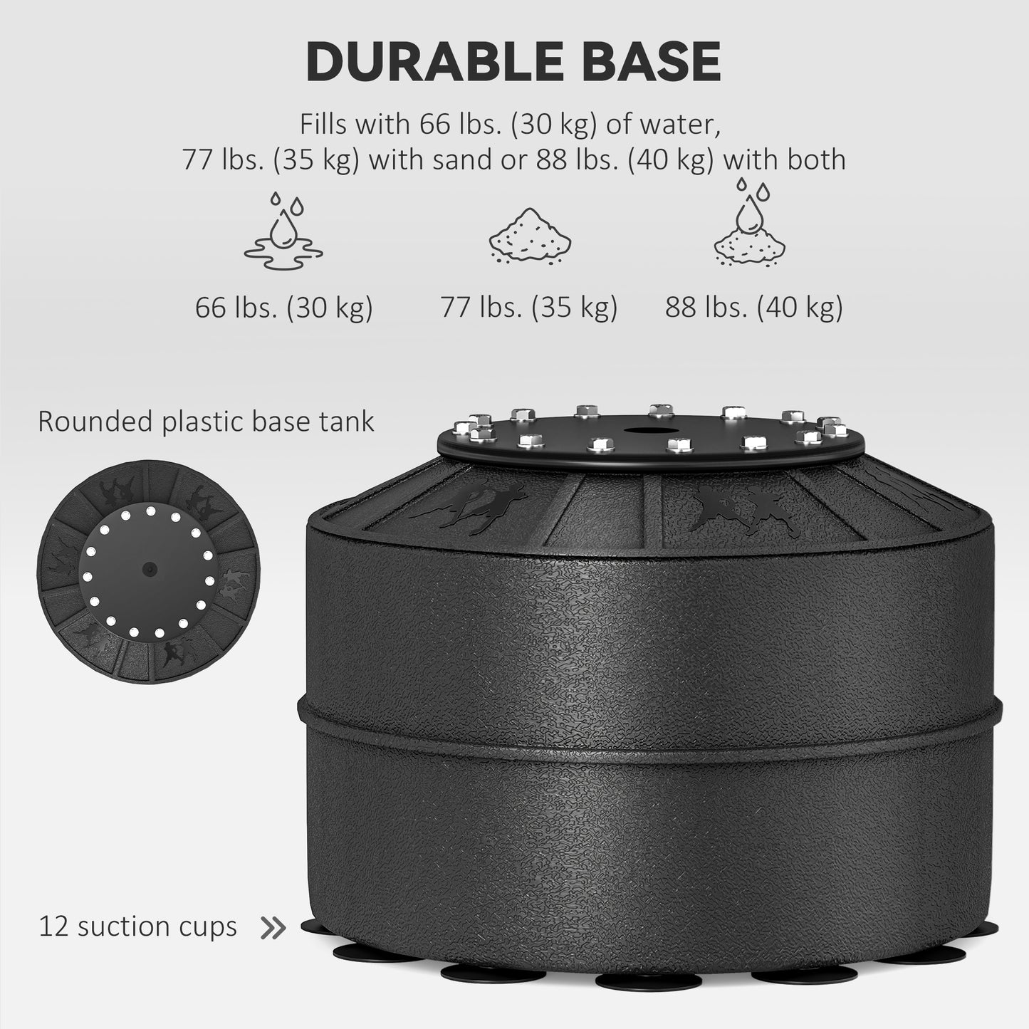 Soozier Freestanding Boxing Punch Bag Stand with 360° Rotating Flexible Arm, Speed Ball, Waterable and Sandable Base, Bl