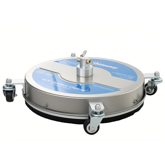 16" Pressure Washer Surface Cleaner with 4 Wheels, Stainless Steel Power Washer Surface Cleaner with 1/4" Quick Connecto