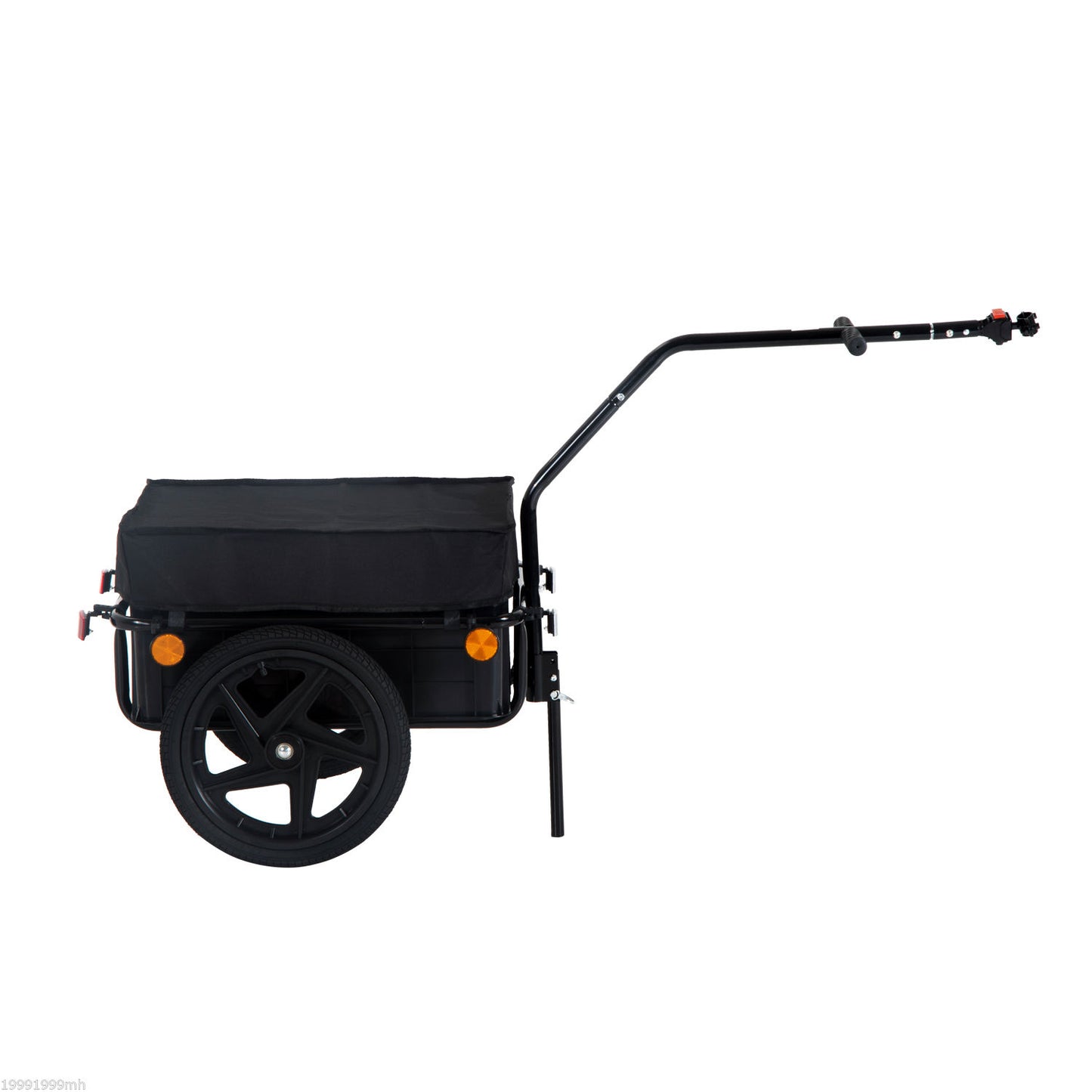 VarietyKart Bicycle Cargo Trailer 16 inch Air Wheel Wagon Trailer with Suitcase Large Capacity Enclosed Stroller Wagon -