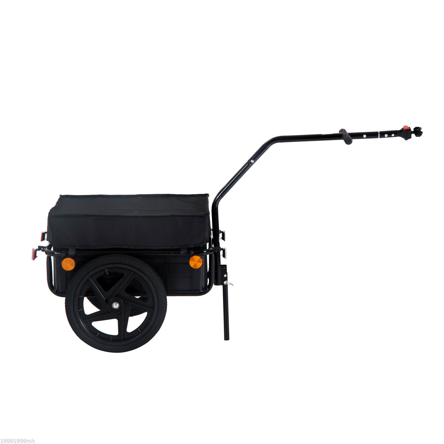 VarietyKart Bicycle Cargo Trailer 16 inch Air Wheel Wagon Trailer with Suitcase Large Capacity Enclosed Stroller Wagon -