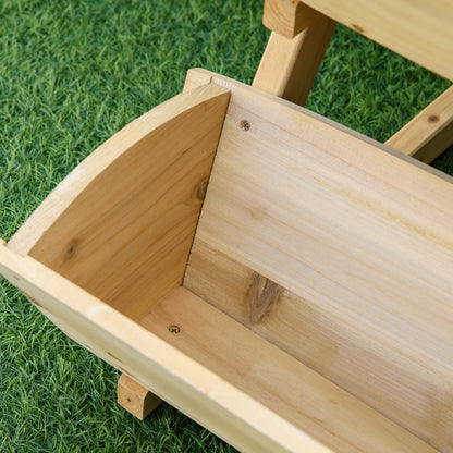 3 Tier Raised Garden Bed, 23.5" x 29.5" x 30.3" Vertical Wooden Elevated Planter Box Kit, Plant Stand for Flowers, Veget