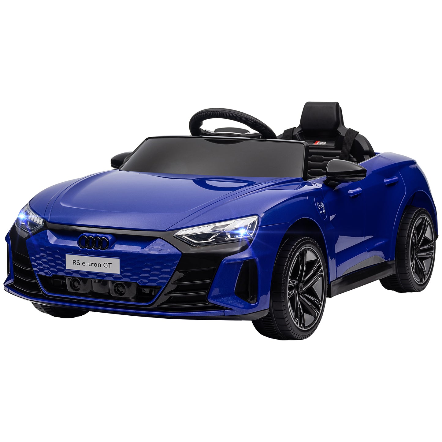 VarietyKart 12V Audi RS e-tron GT Licensed Kids Ride on Car, Battery Powered Electric Car with Remote Control, Navy Blue