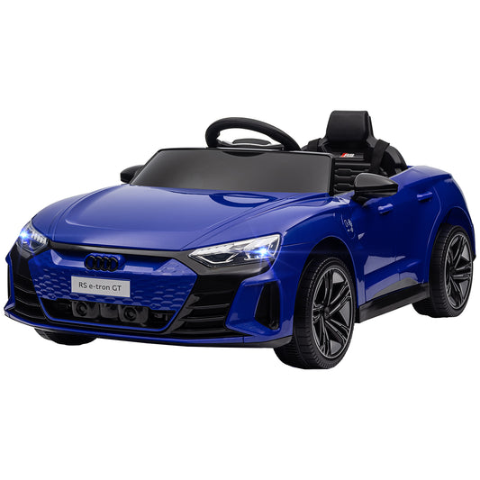 VarietyKart 12V Audi RS e-tron GT Licensed Kids Ride on Car, Battery Powered Electric Car with Remote Control, Navy Blue