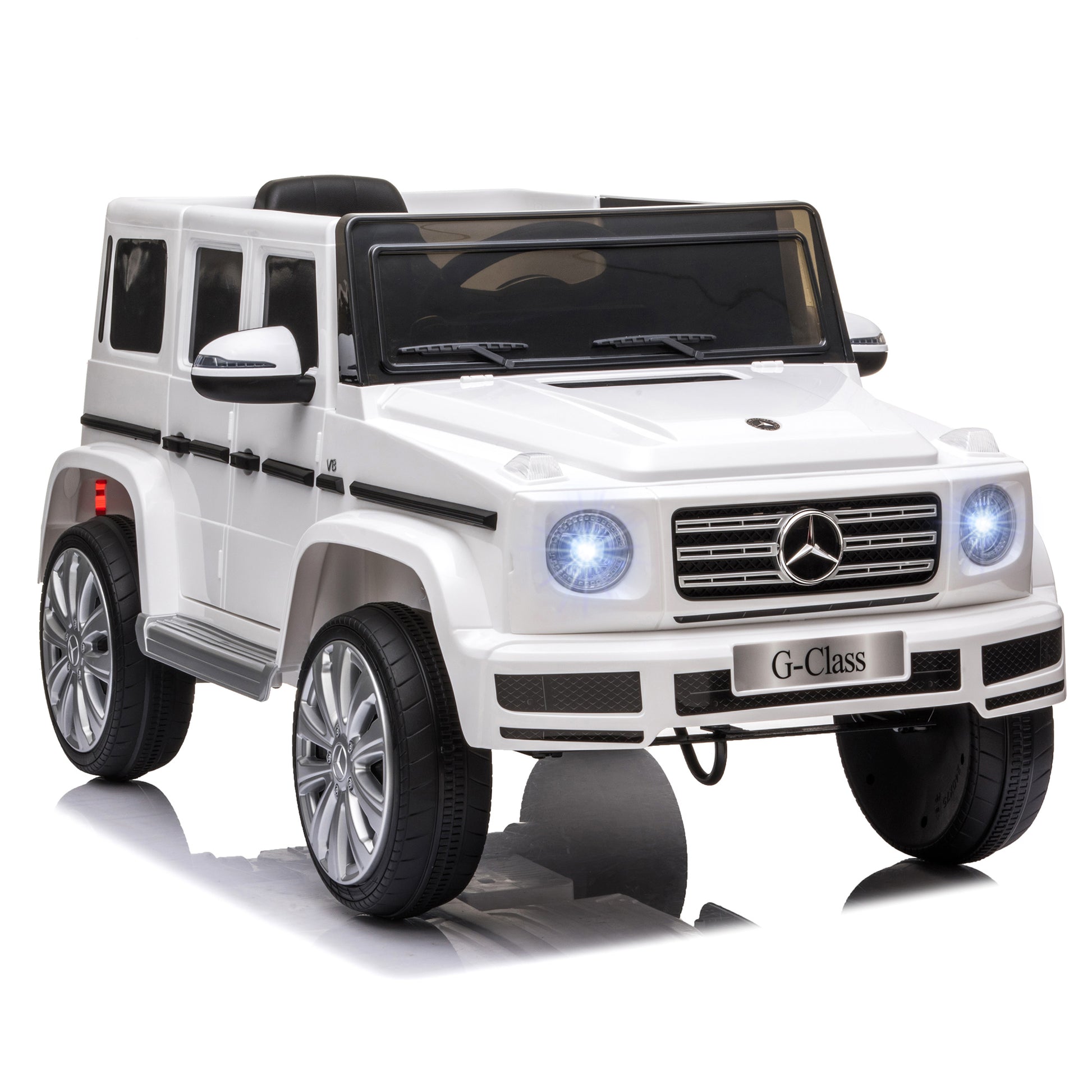 VarietyKart Mercedes Benz G500 Licensed 12V Kids Ride on Car with Remote Control, Music, Lights, MP3 for 37-96 months, W